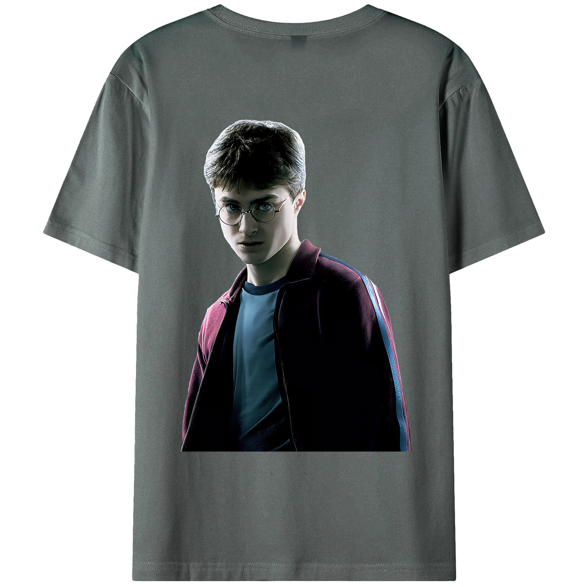 （画像用） Harry Potter ハリー・ポッターシリーズ 綿100％ メンズ半袖Tシャツ（バックプリント） 通気性